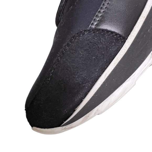 HERMES PLAYER SNEAKER Authentic Black Leather Slip On Soft Unisex 40 L 10 M 8 - Picture 16 of 16